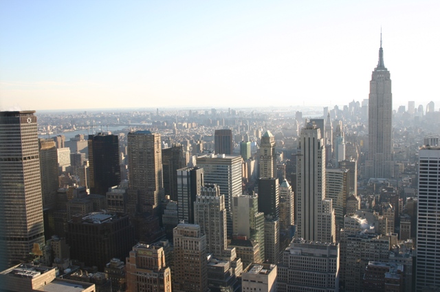 Manhattan from the top of the Rockefeller Center