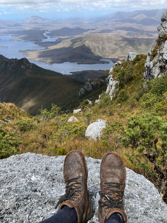 View from Mount Rugby, Bathurst Harbour