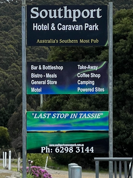 Sign for the Southermost Pub in Australia