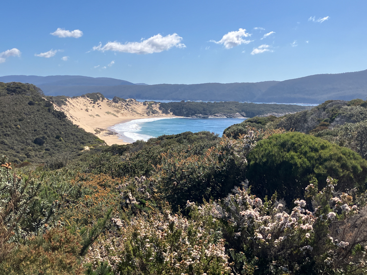 Crescent Beach from the foot of Mount Brown