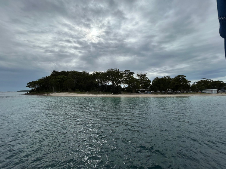 Impromptu anchorage at Little Beach